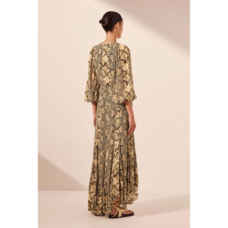 Shona Joy Hadiya Lace Front Drawstring Maxi Dress image number 1